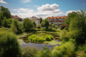 Ein Blick auf die Gartenstadt Atlantic in Borsigwalde, Berlin, die für ihre grüne Landschaft und ruhige Wohnatmosphäre bekannt ist. In diesem Leitfaden für Immobilienkäufer und -verkäufer erfahren Sie alles Wissenswerte über den Standort und wertvolle Tipps zur erfolgreichen Navigation des lokalen Immobilienmarktes durch erfahrene Makler. Lassen Sie sich von der Schönheit und dem Charme dieser Gegend verzaubern und finden Sie Ihr Traumhaus oder Ihre Traumwohnung in dieser einzigartigen Gartenstadt.